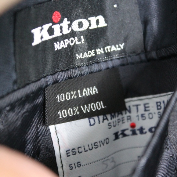 Kiton Napoli Surgeon Cuff 3 Button Suit A523 - Picture 5 of 8